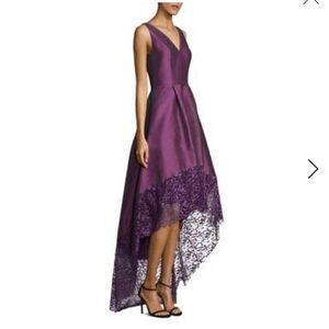 NWT Monique Lhuillier Purple Hi Lo Dress Gown